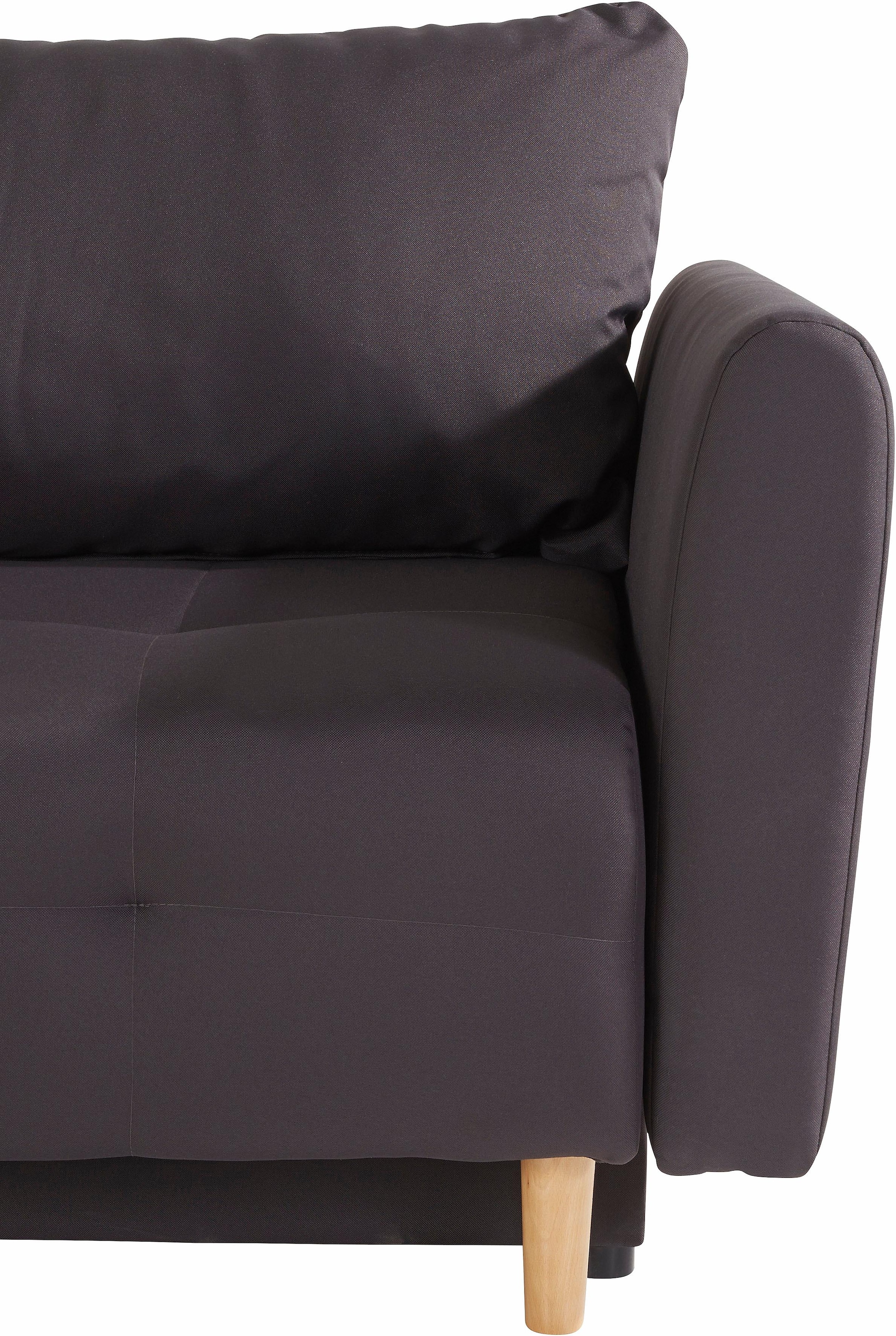 INOSIGN Schlafsofa »Nordic« inklusive Bettkasten und Zierkissen