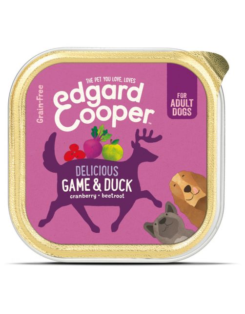 Edgard&Cooper Kuipje Game Duck Adult Wild&Eend&Veenbes - Hondenvoer