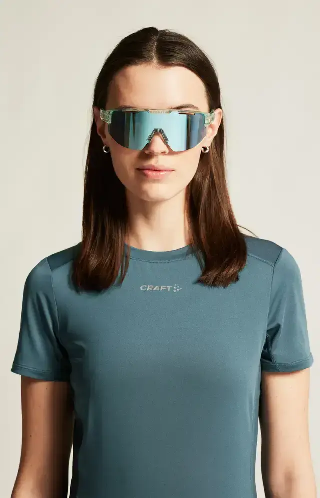 Craft ADV Essence 3 Hardloopshirt Korte Mouwen Blauw Dames