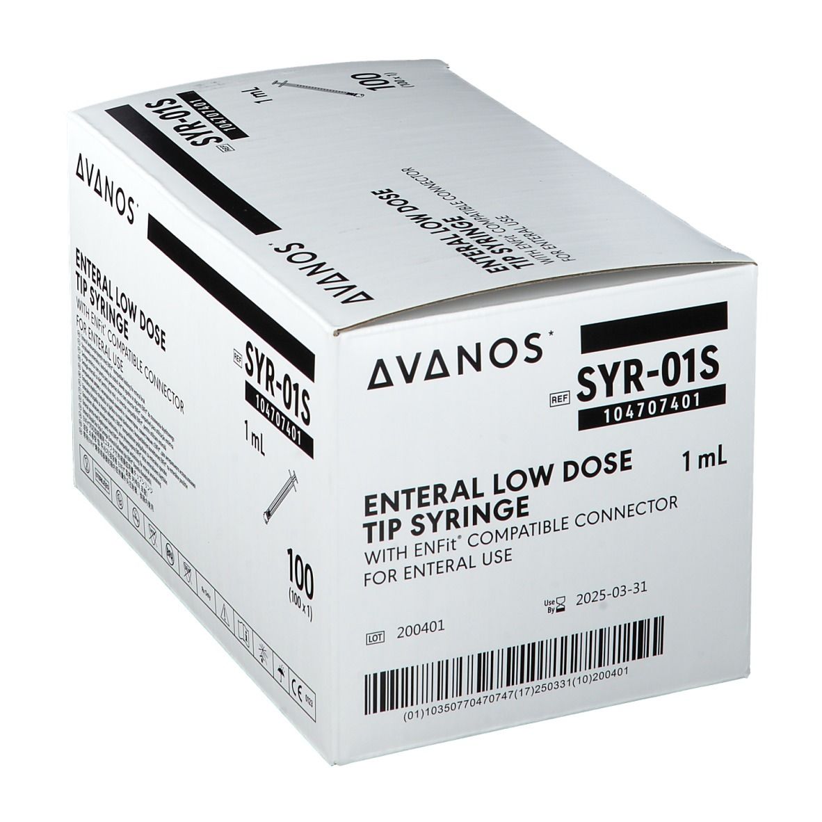 AVANOS ENTERAL Spritze 1 ml mit Low-Dose-Tip