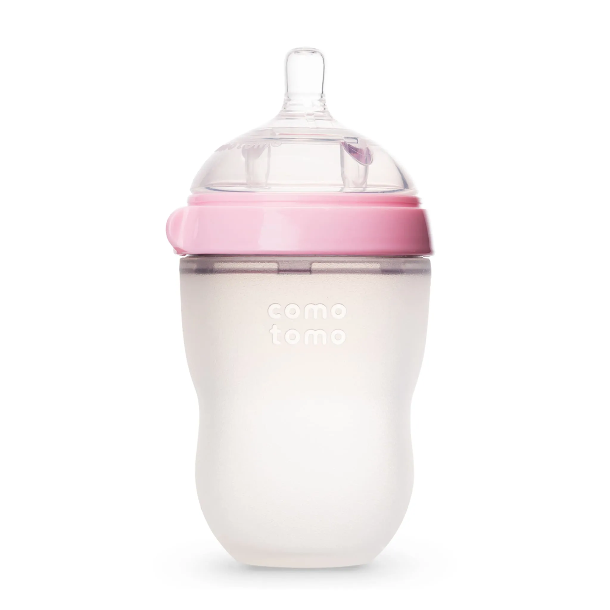 Como Tomo Biberon Souple à Flot Naturel Prévention des Coliques 250ml - Rose