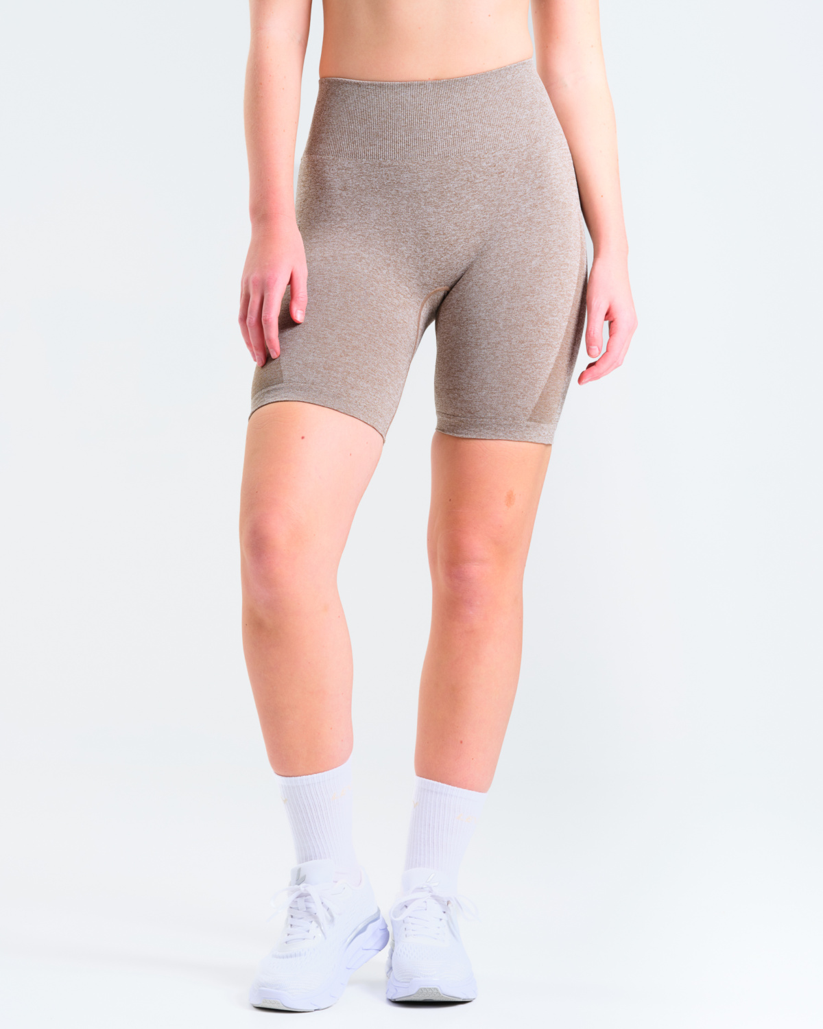 LEVITY Solar Seamless Shorts Mole Brown Marl