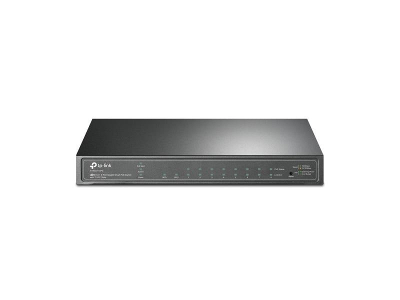 TP-Link PoE Switch Smart Managed 10 x 1G SG2210P 8 Port Omada 8-Port Gigabit Smart PoE  Switch mit 2 SFP-Steckplätzen
