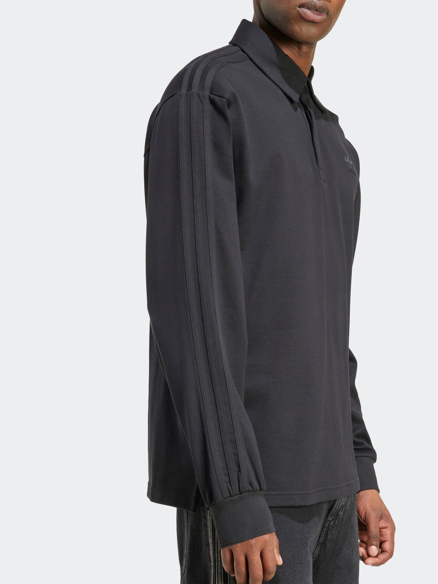 Zwart - adidas Originals Adicolor Rugby poloshirt