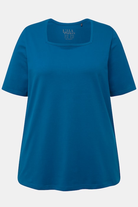 T-Shirt, A-Linie, Carree-Ausschnitt, Halbarm