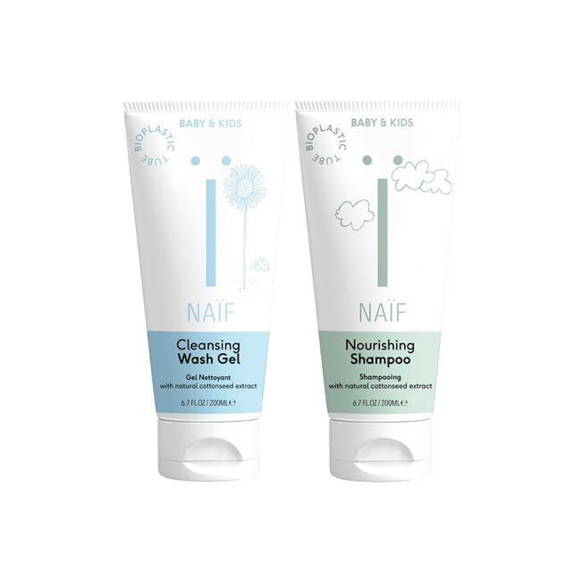 Naïf Value Pack Shampoo + Wasgel voor Baby & Kids