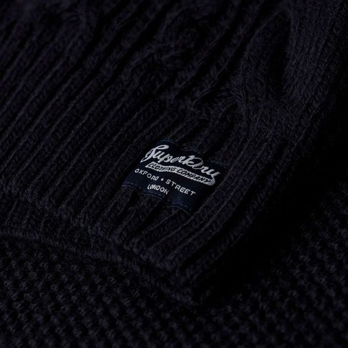 Superdry Jacob Cable Knit Half Zip Trui Heren