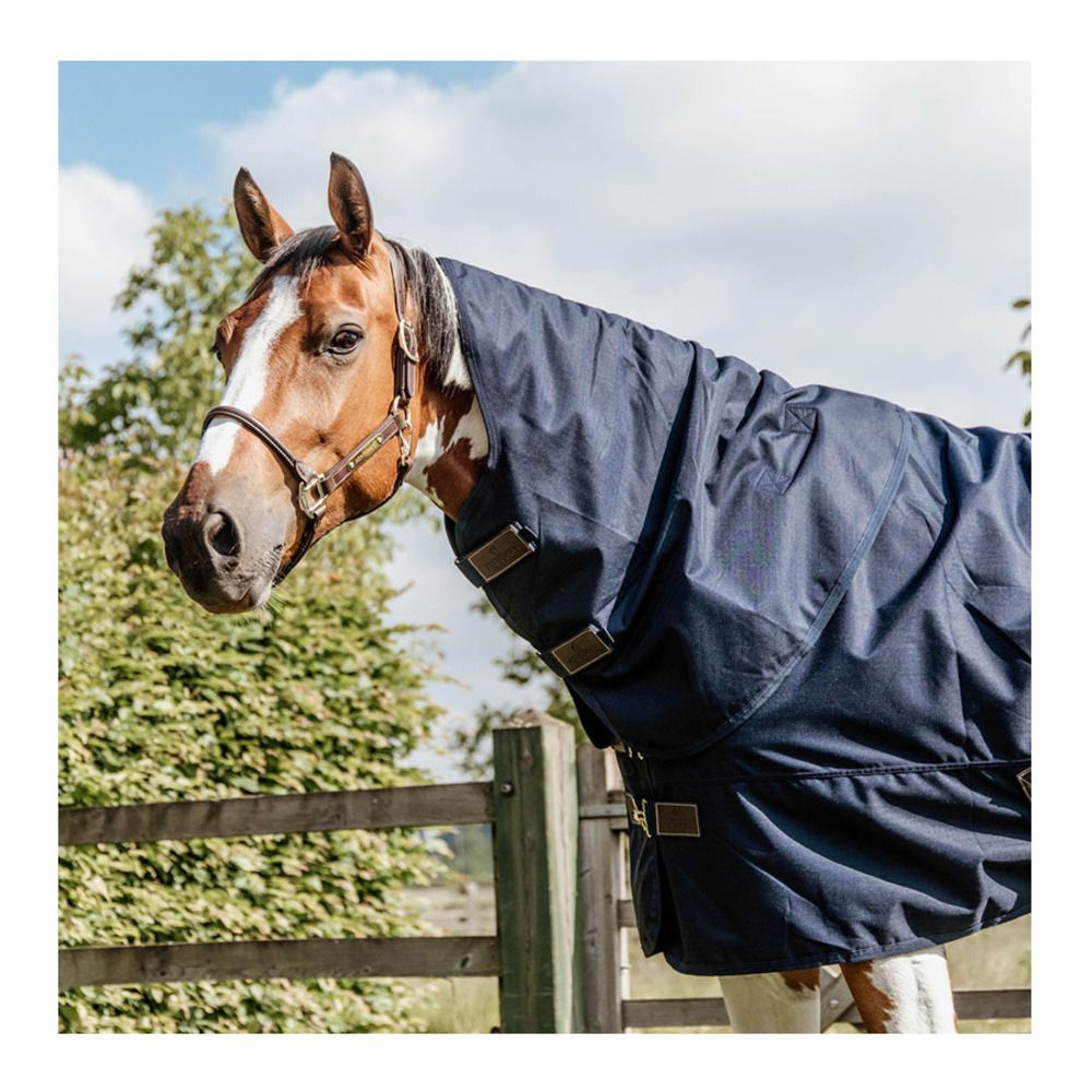 Kentucky ALL WEATHER QUICK DRY 600D 150G - Couverture de paddock + couvre-cou amovible navy