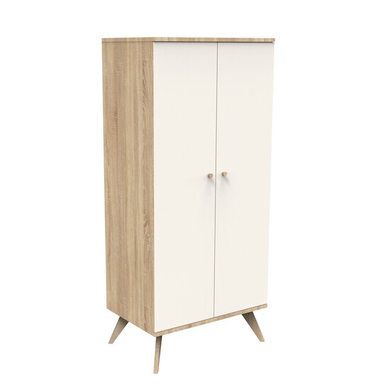Camille Armoire 2 portes   Crème Chêne Doré        de               Sauthon Baby's Sweet Home