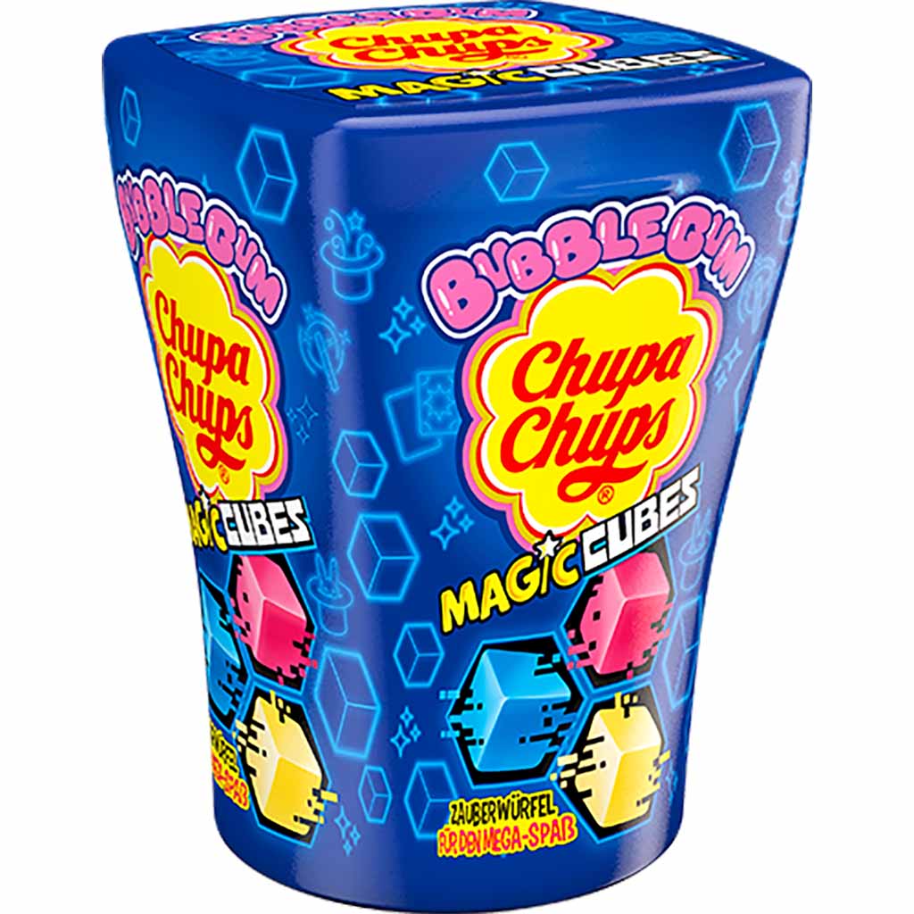 Chupa Chups BubbleGum Magic Cubes 10x86g Tray Kaugummi MHD:30.11.25