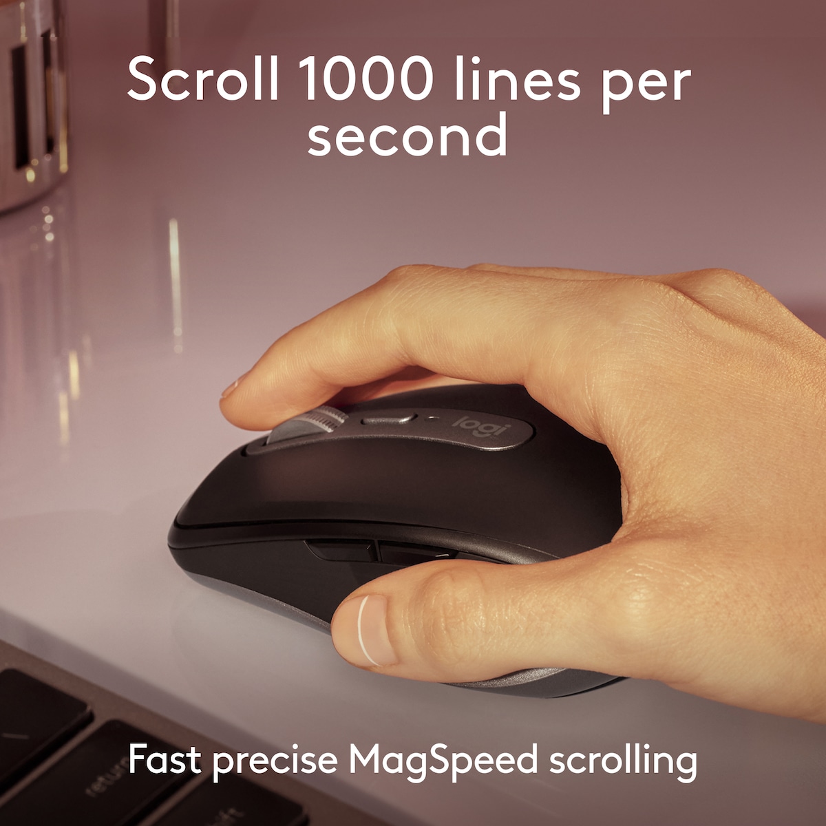 Logitech MX Anywhere 3S for Mac trådløs mus (Space Grey)