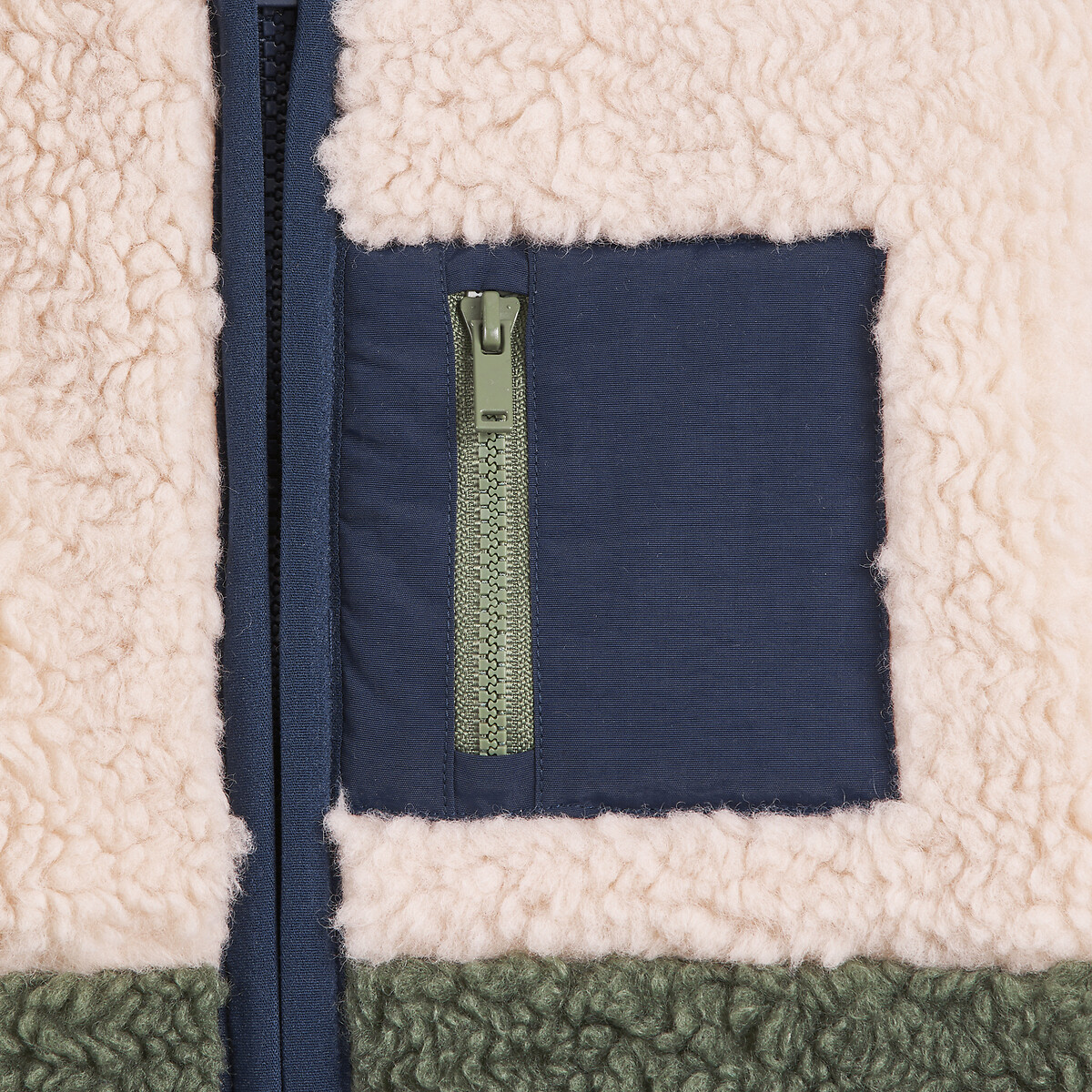 COLEÇÕES LA REDOUTE<br>Cardigã de sherpa com gola alta