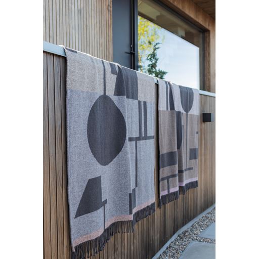 Mette Ditmer Bauhaus Plaid, Latte, 127x185 cm
