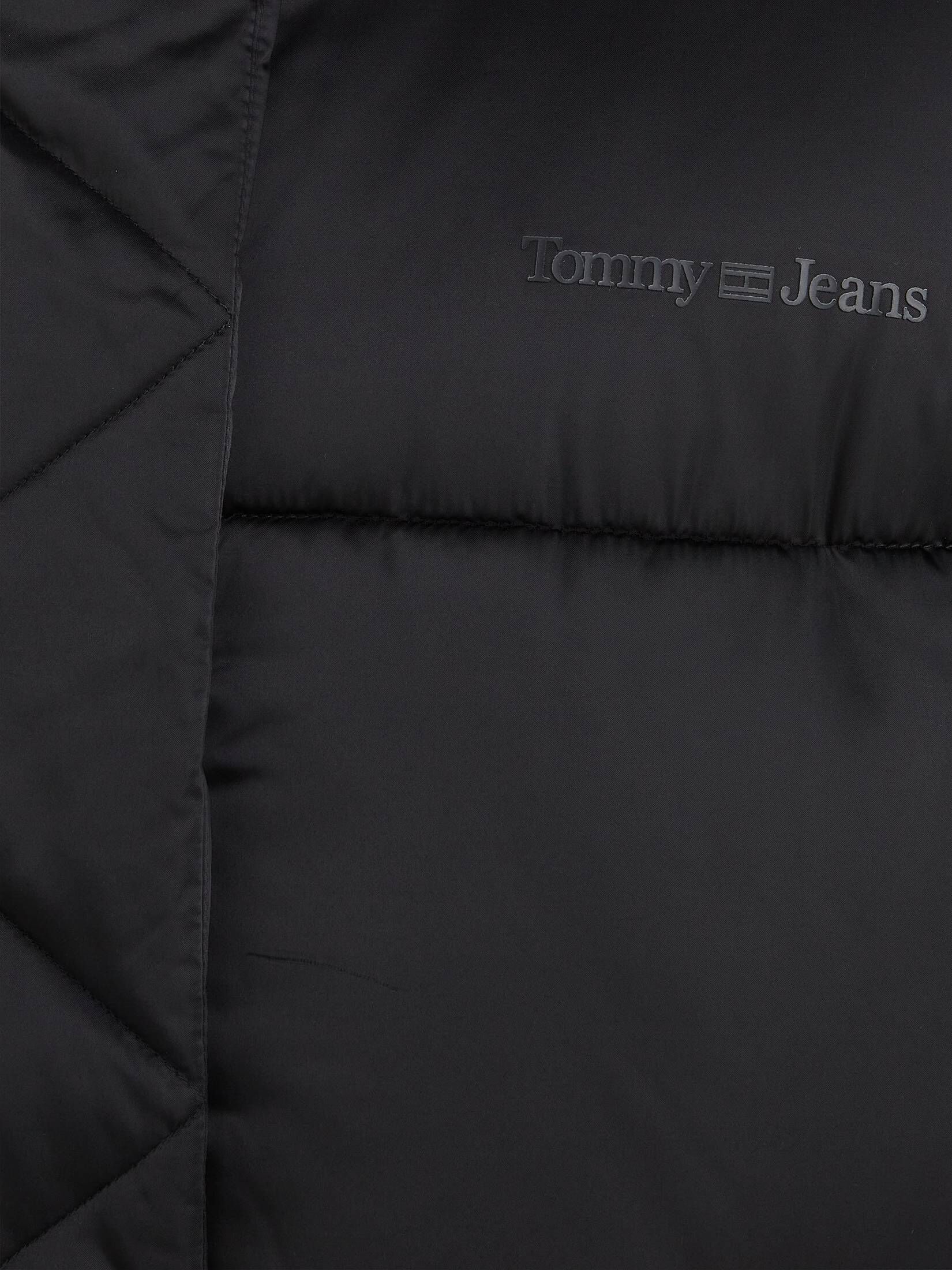 Tommy Jeans| Damen Steppjacke mit Kapuze TJW OVR SATIN PUFFER