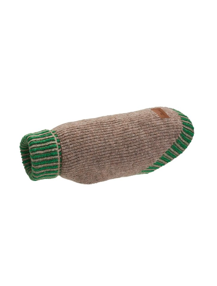 Hunter - Hundepullover Odense 25 + hat, Beige/grøn