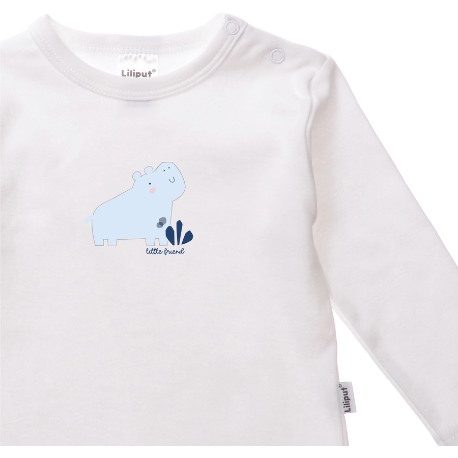 Liliput Langarmshirt Little Sailor weiss-grau