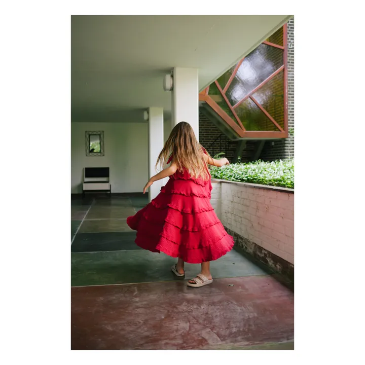 Daily Brat Robe à Volants | Rouge