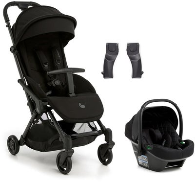 Beemoo Easy Fly Lux 4 Trille inkl Route i-Size Babybilstol, Jet Black/Black Stone