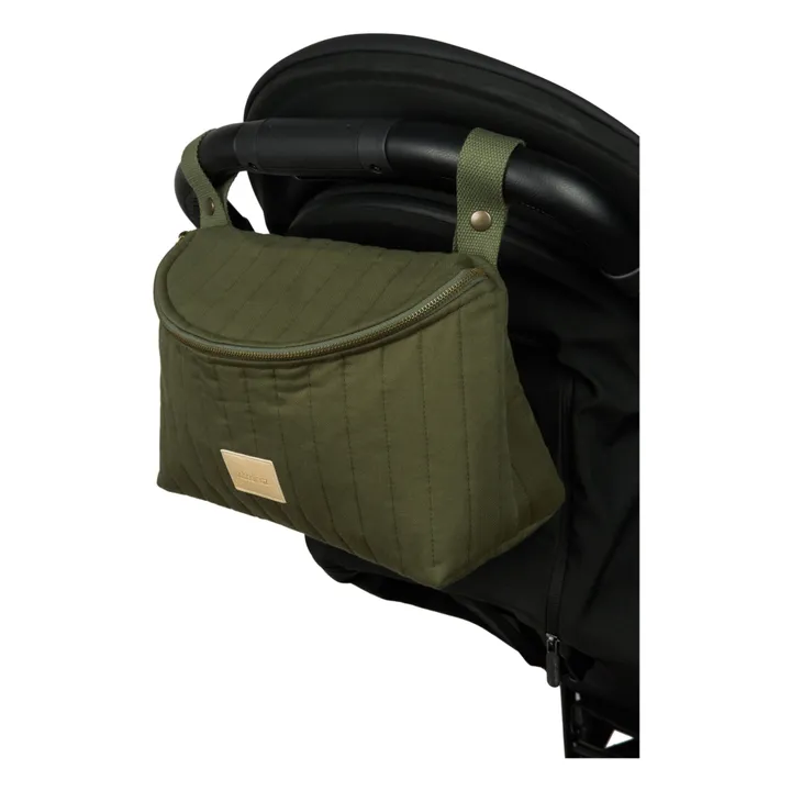 Nobodinoz Sac organiseur pour poussette Hyde Park | Vert kaki