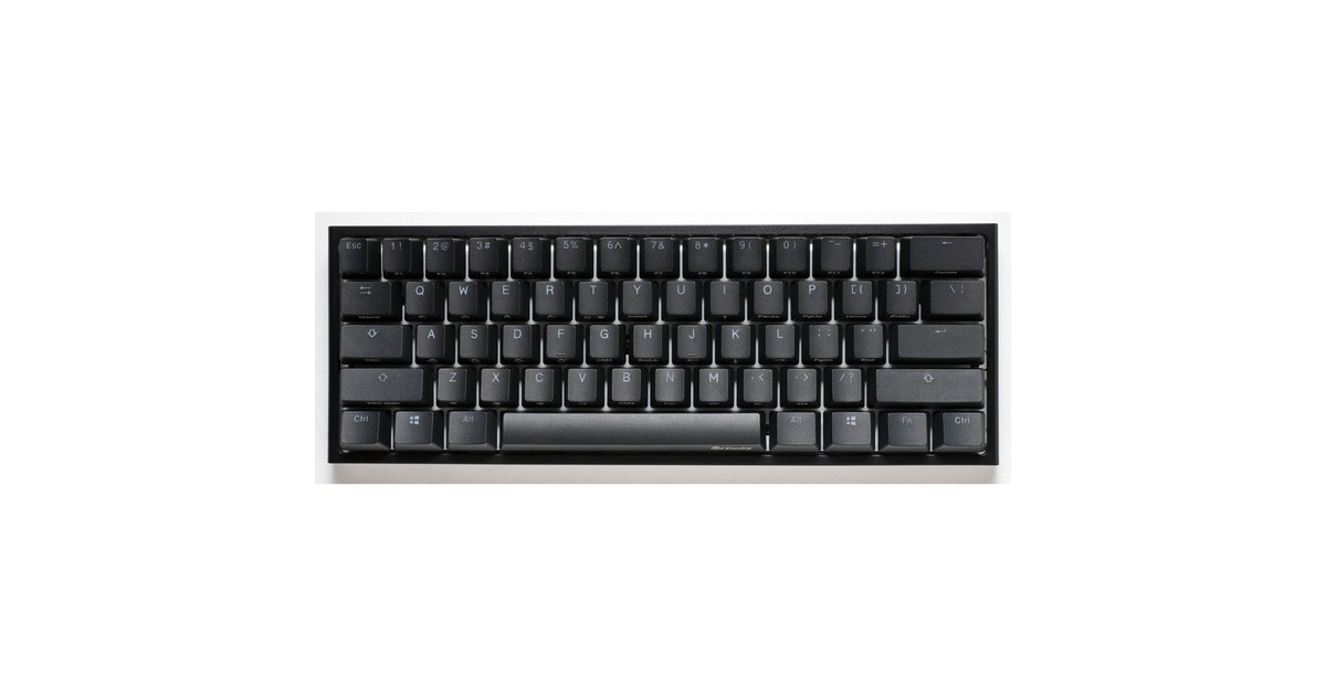 DuckyOne 2 Pro Mini Classic, gaming toetsenbord  (Zwart, US lay-out, Cherry MX Red, RGB led, Double-shot PBT, QUACK Mechanics, 60%)