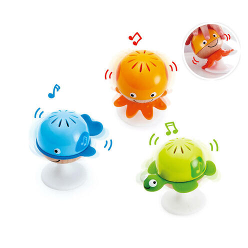 Hochets animaux marins Bois et multicolor - HAPE