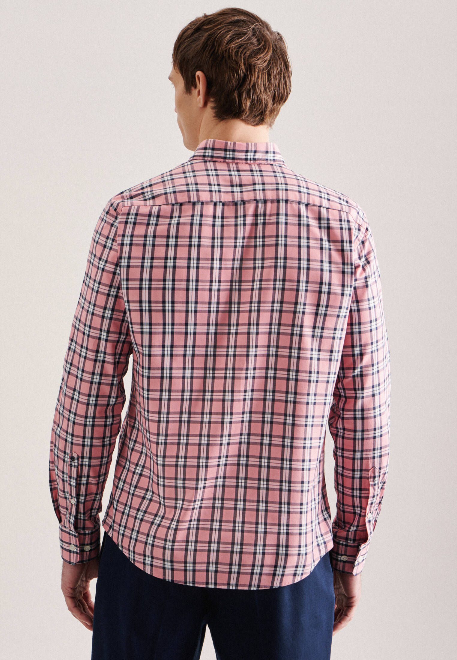 Seidensticker| Herren Casual Hemd Schwarze Rose
