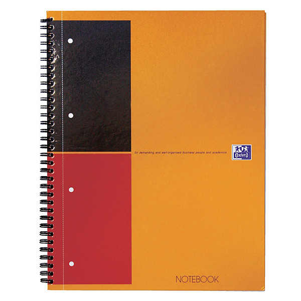 5 cahiers  Notebook 160 pages lignées  Oxford International coloris orange, le lot