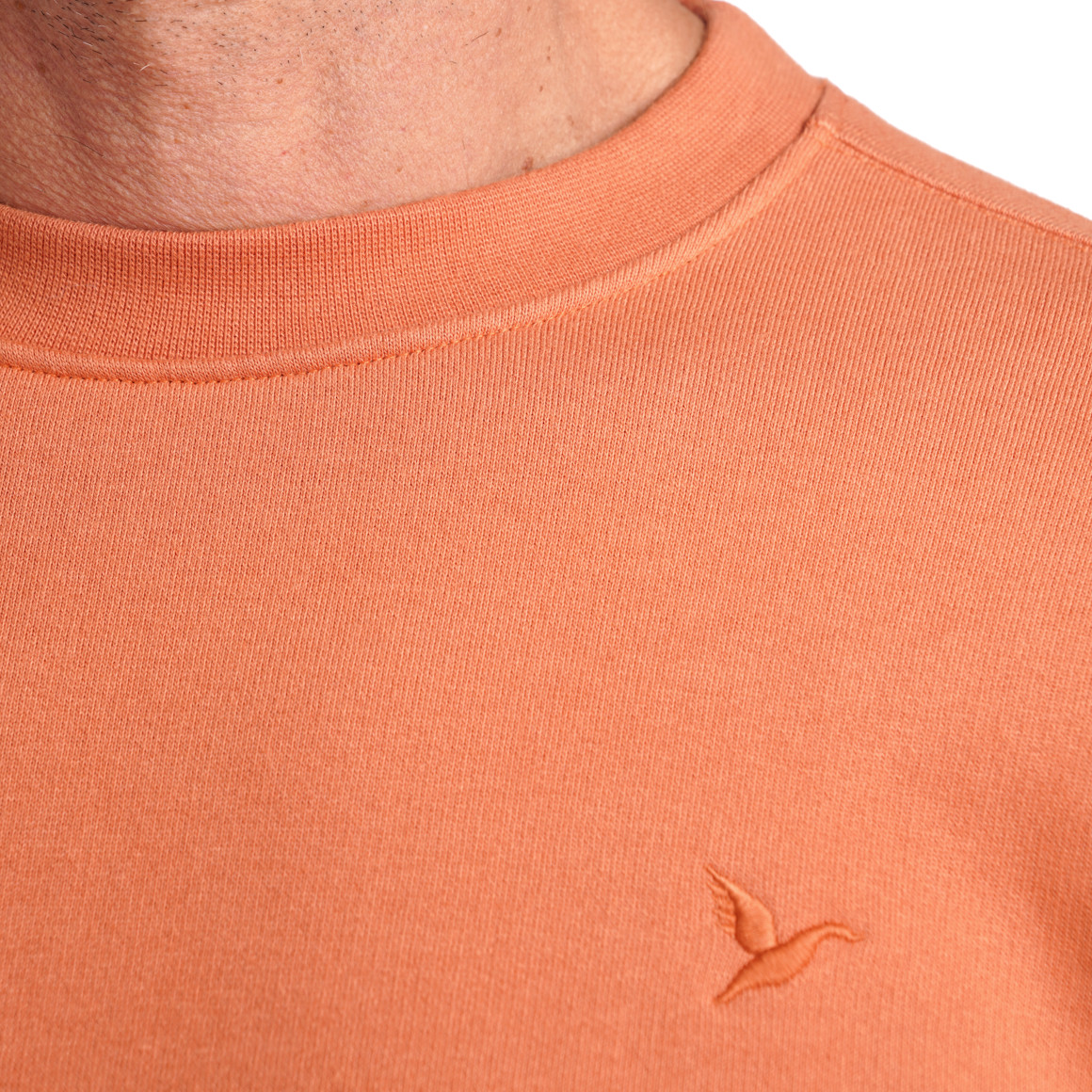 Jonas Nielsen Herren Sweatshirt mit Rundhalsausschnitt orange