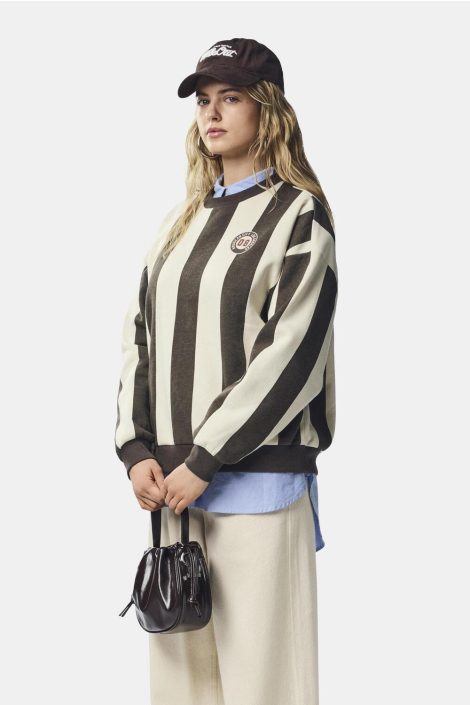 Pieces bruine dames sweater