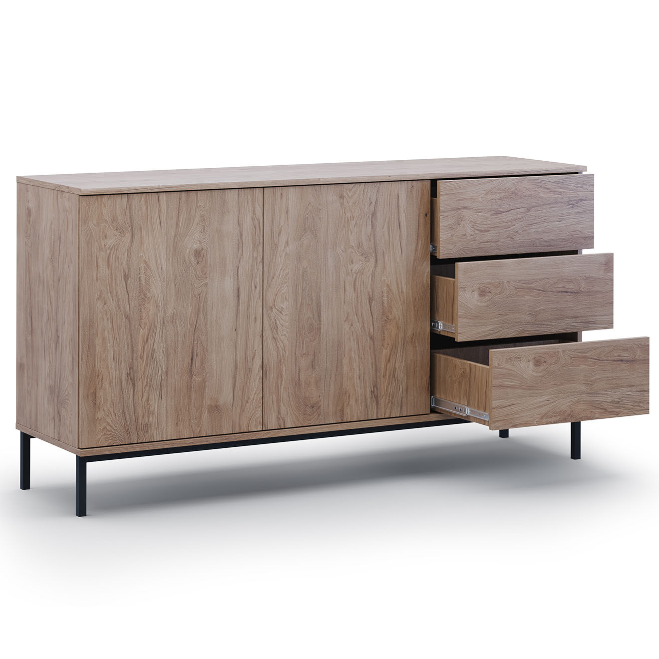 Cosmopolitan Design Commode Query brun - 150x41x80 cm