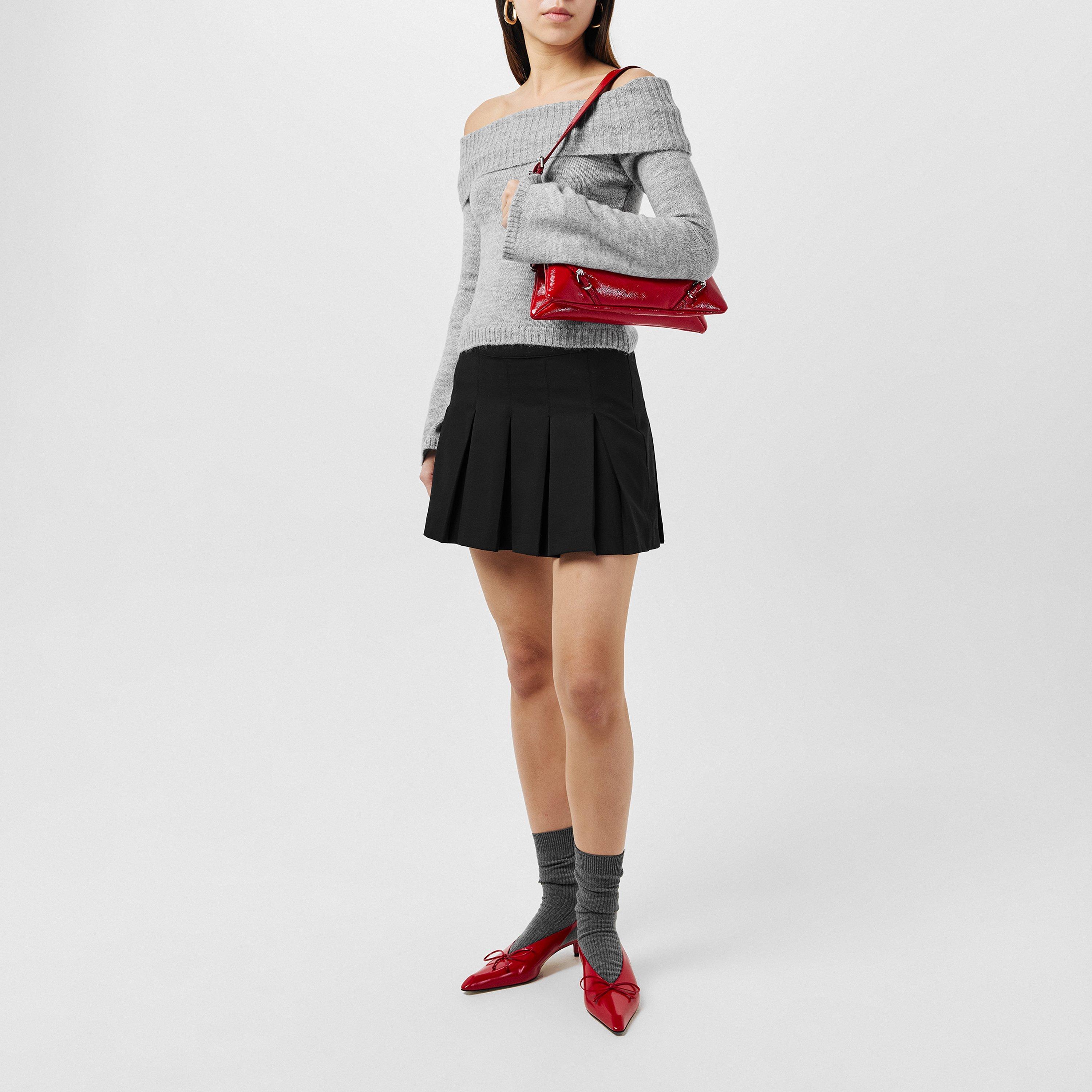 Missy Empire ME Fold Over Flared Sleeve Jumper Womens