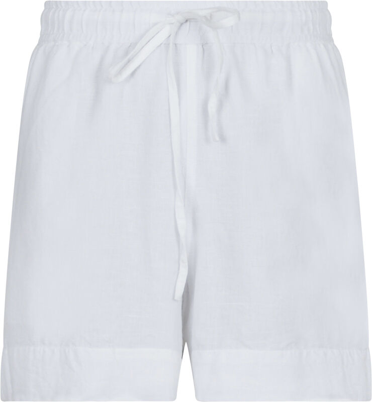 Neo Noir Shea Linen Shorts White