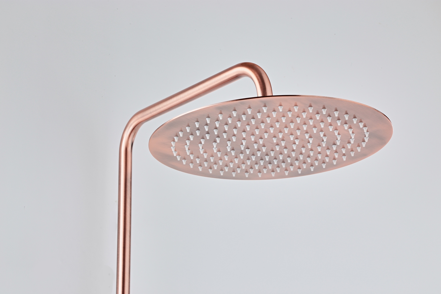 Saniclear Copper opbouw regendouche 30cm met thermostaatkraan en 3 standen handdouche koperkleurig