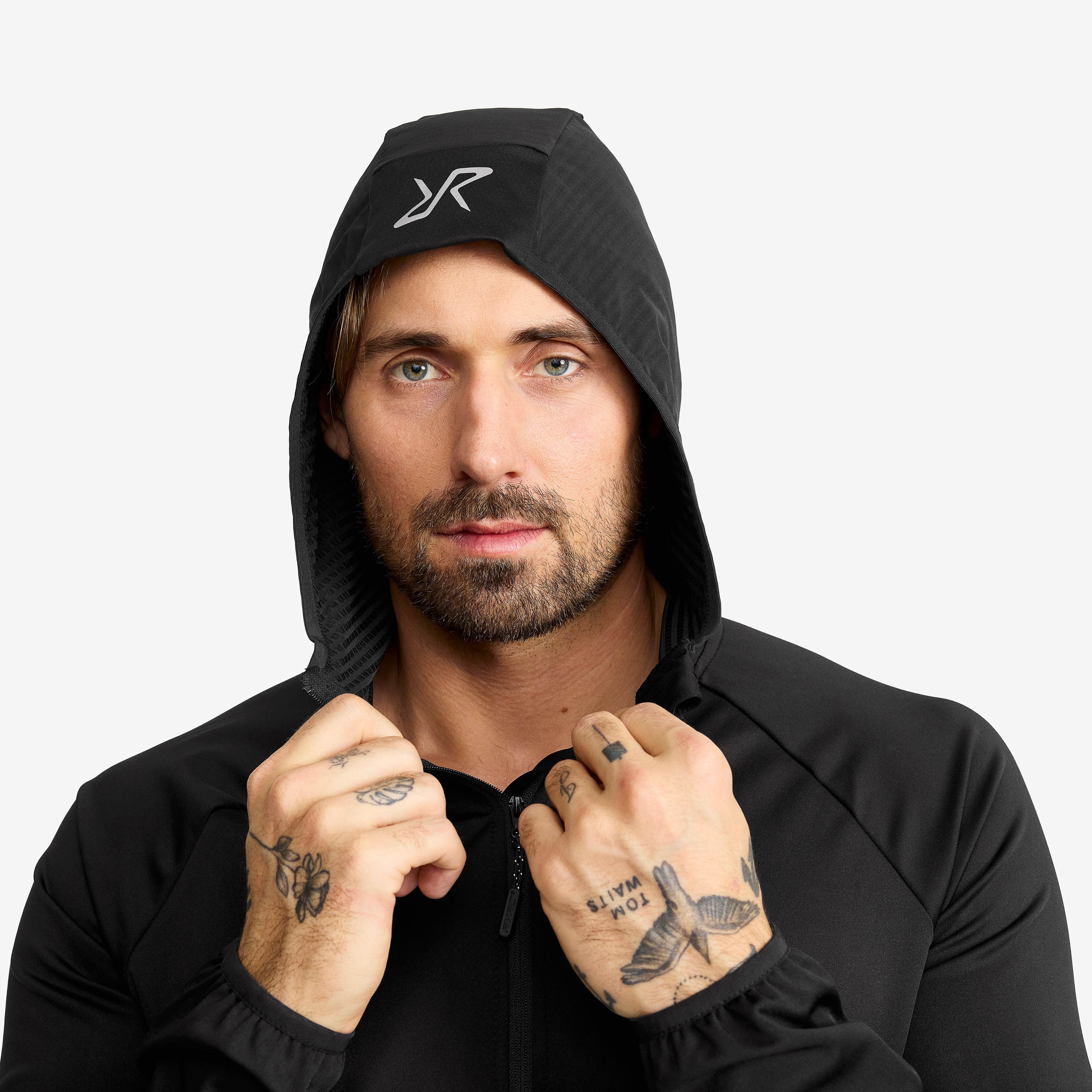 Pace Hooded Wind Jacket Herre Black
