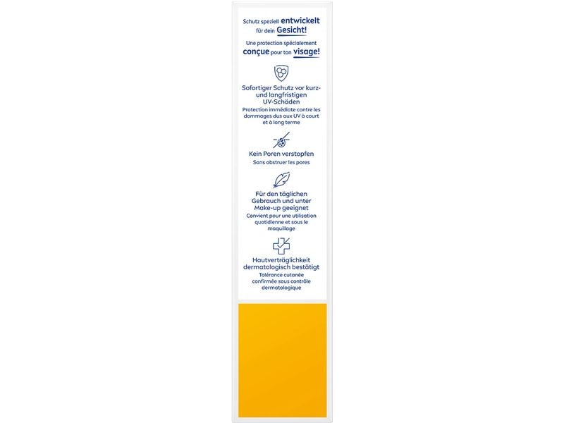 NIVEA SUN Sonnencreme UV Face Sensitive LSF 50 50 ml Feuchtigkeitsspendender Sonnenschutz für sensible Haut