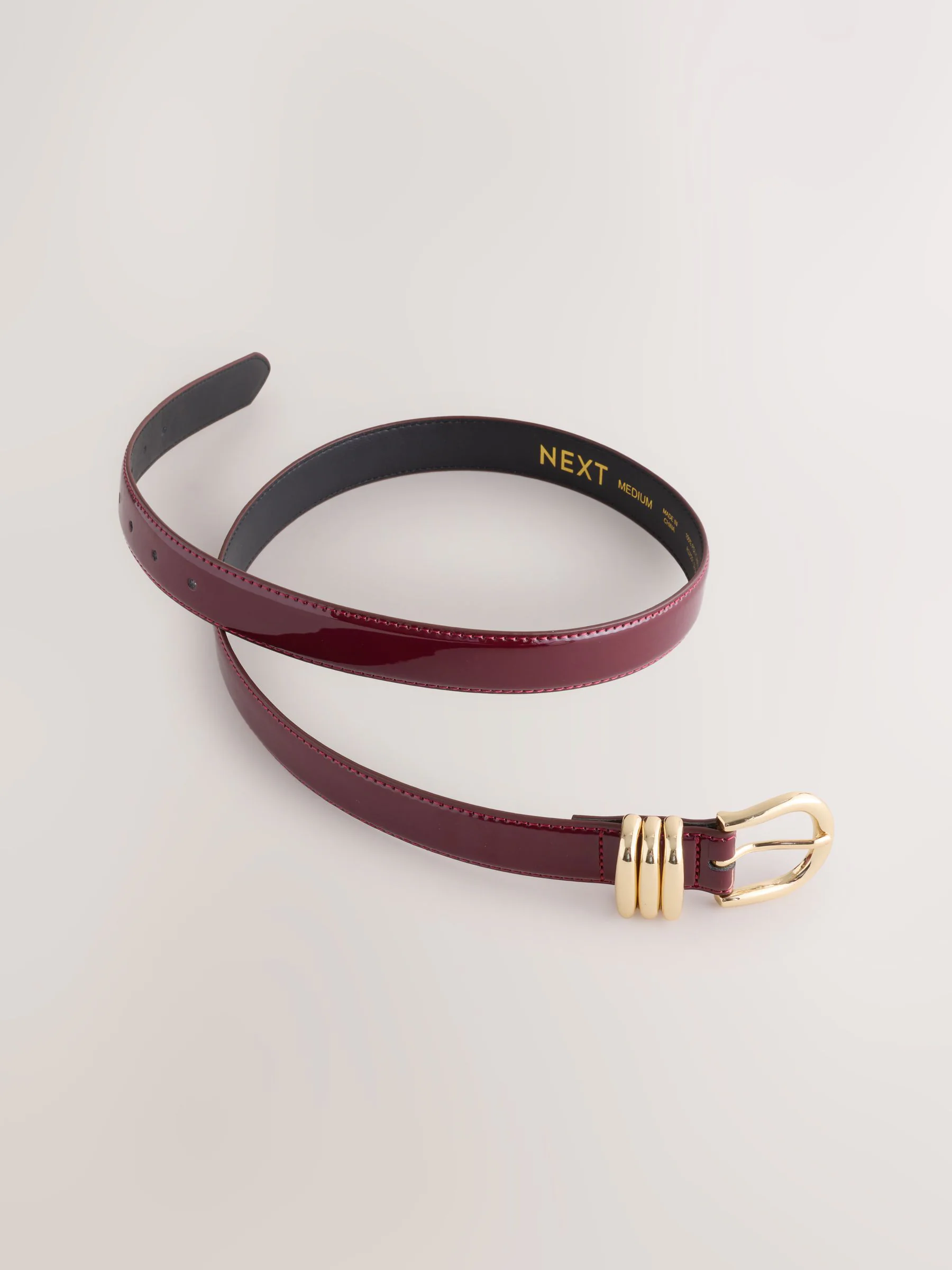 Bordeauxrood - High Shine Regular PU Belt