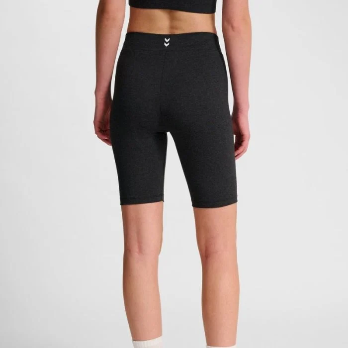 Hummel Dame Korte tights Pulse Logo MW Short Tight Sort