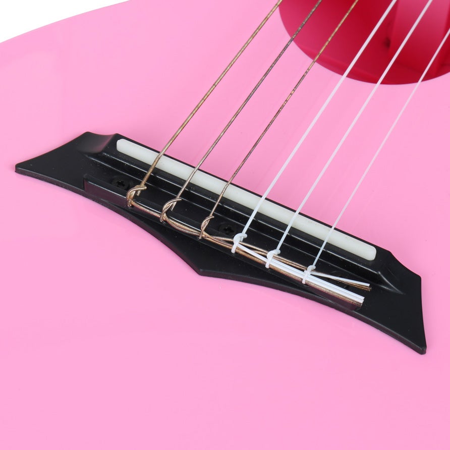 Korala PUG-40-PK polycarbonaat guitarlele roze