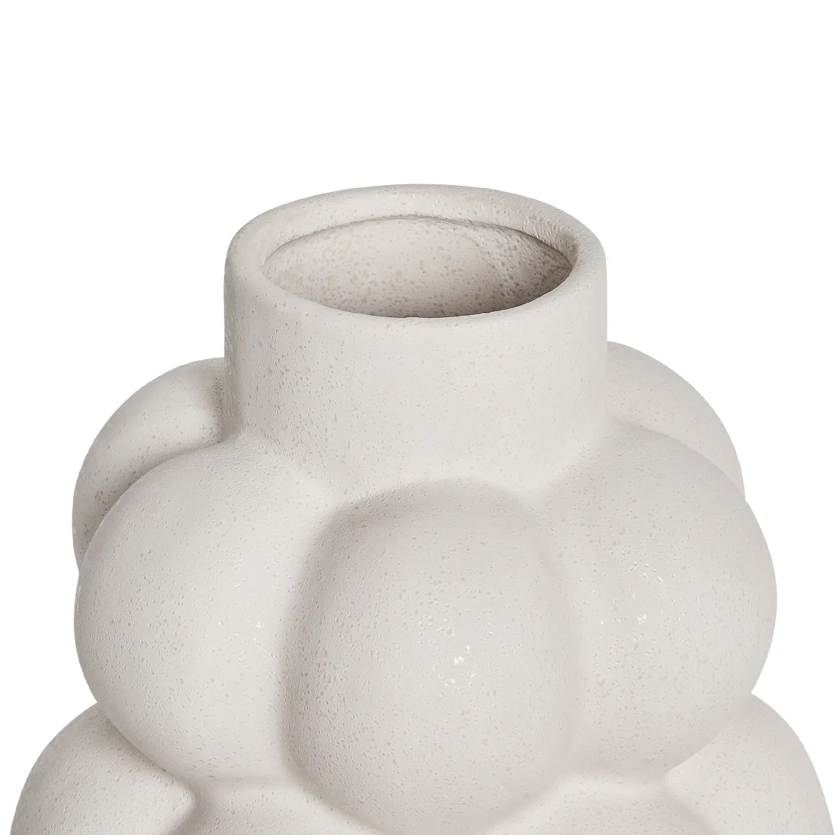 Beliani Vase VIMBA - Blanc Cassé