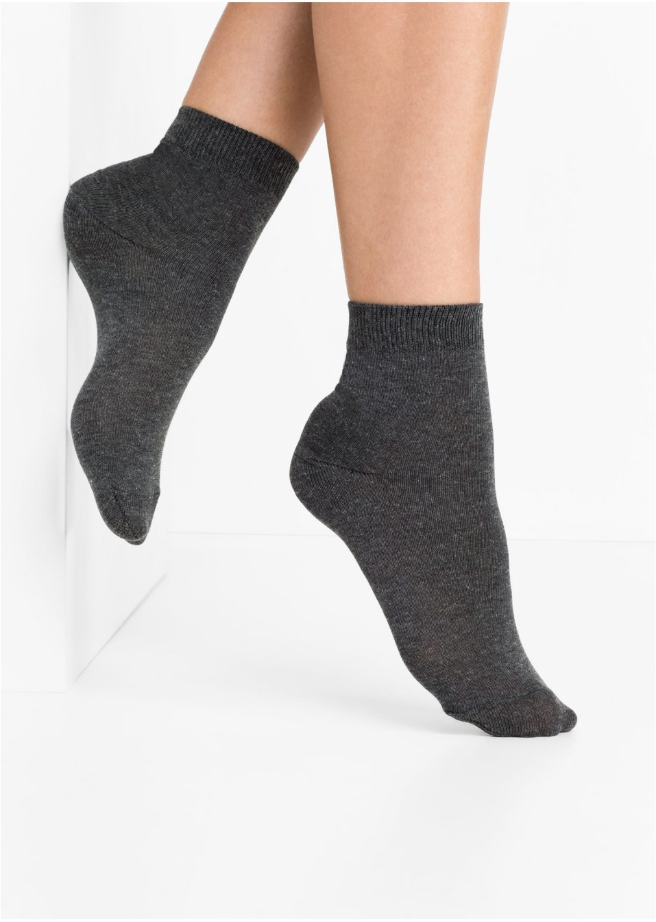 Lot de 10 paires de chaussettes courtes basiques avec coton