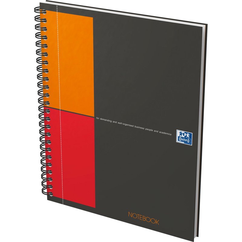 Cahier spirale Oxford International Notebook 17 x 22 cm - petits carreaux - 160 pages