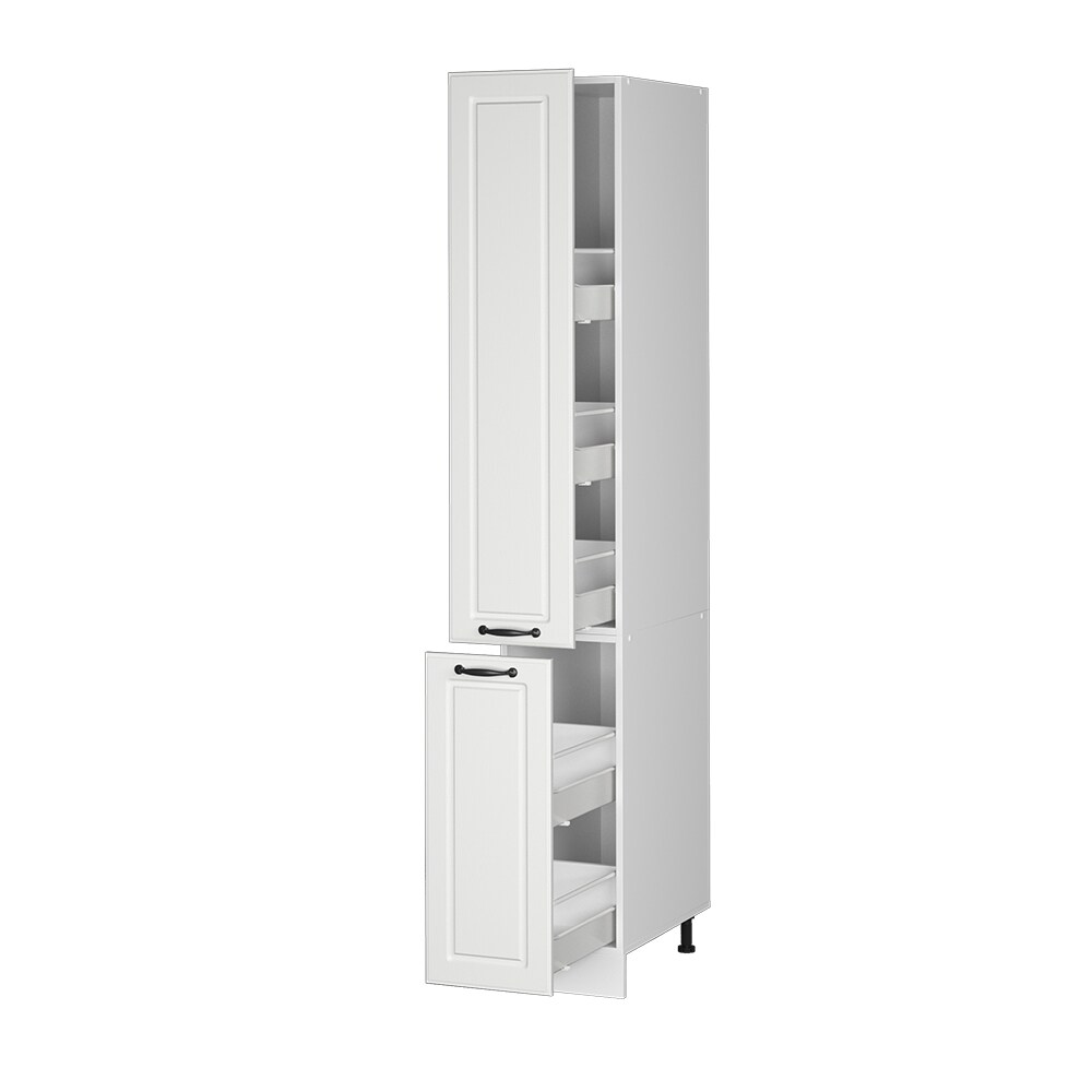 Vicco Apothekerhochschrank Küchenschrank Küchenzeile R-Line Landhaus 30 cm Weiß