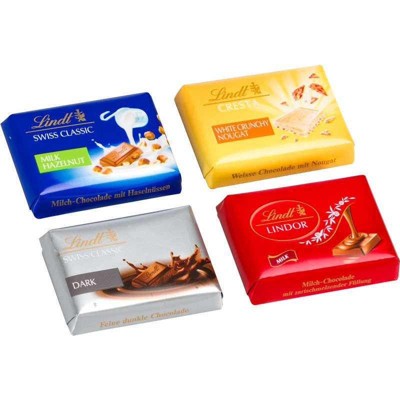 Napolitains Swiss Premium Chocolate Lindt - Boite de 500 g - 76 pièces