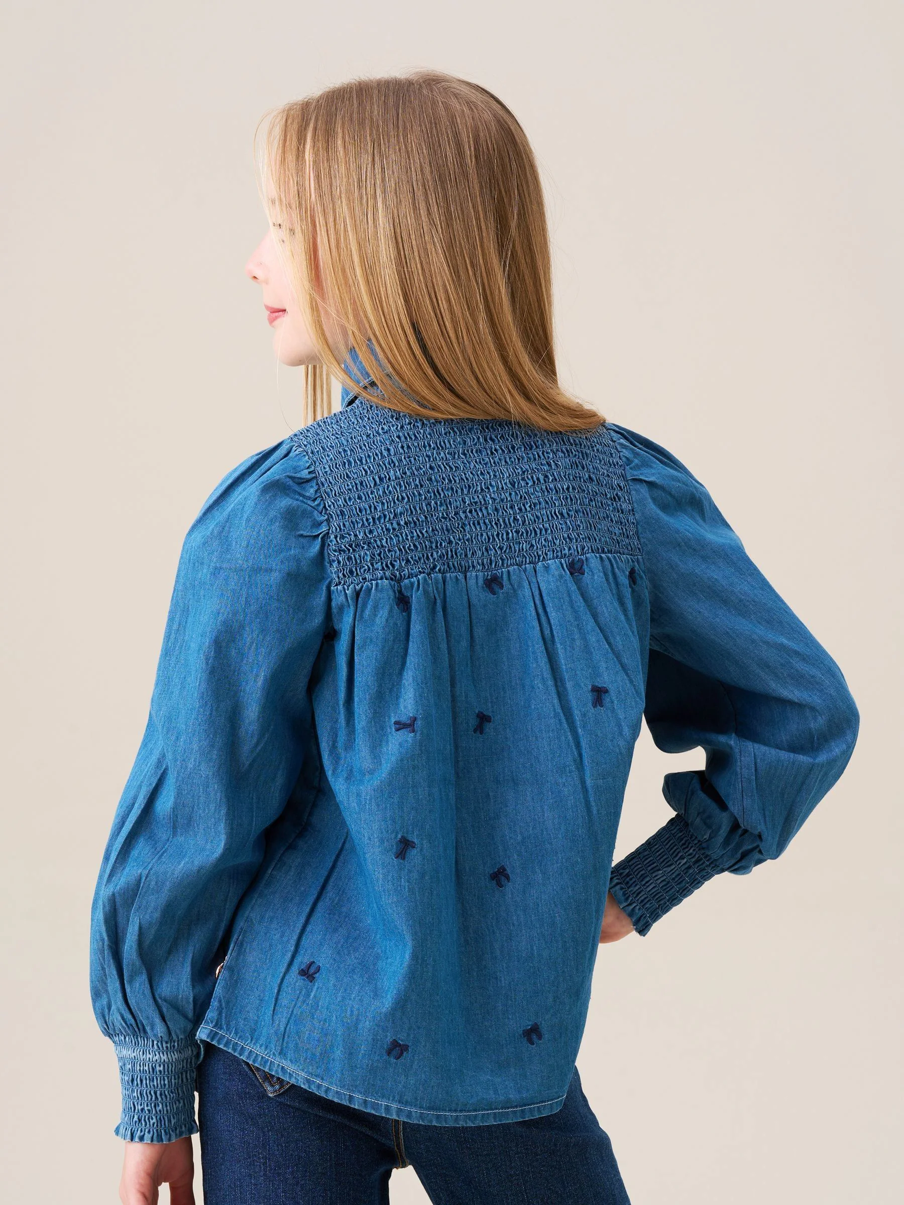 Angel & Rocket Myla Embroidered Denim Shirt