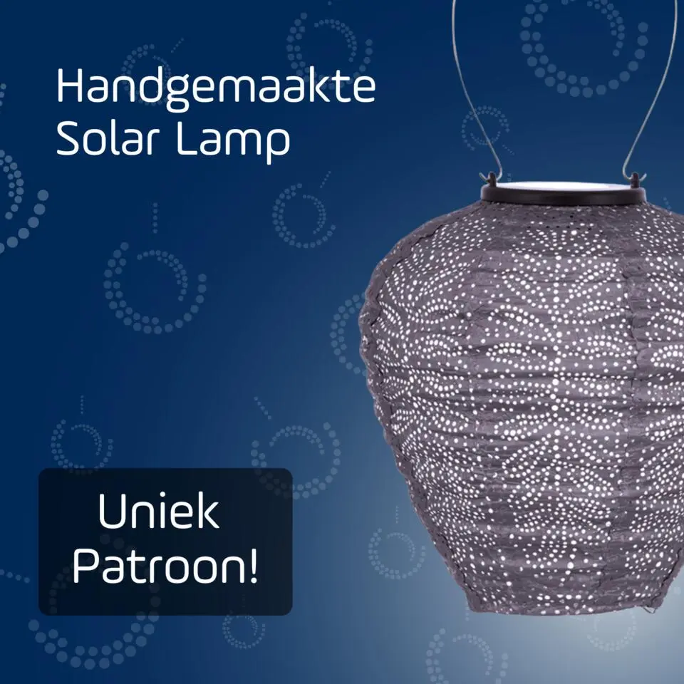 LUMIZ Solar Lampion Folia Balloon - 20 cm - Lichtpaars