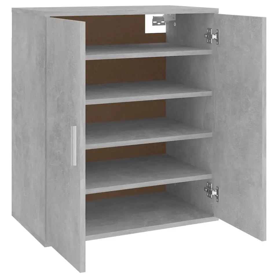 vidaXL - Schoenenkast - Grijs - Bewerkt hout