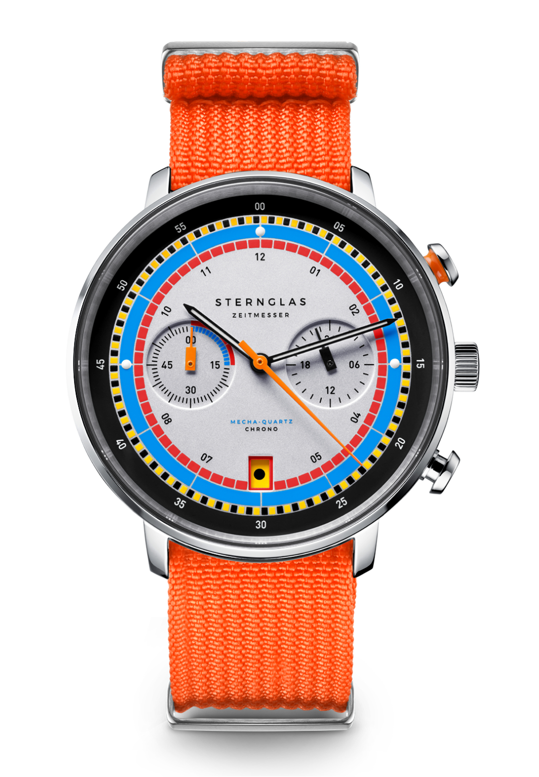 Sternglas Hamburg Chrono Quarz Regatta Orange S01-HC36-FI02
