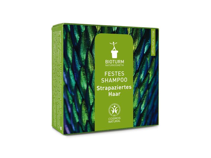 Bioturm Festes Shampoo Strapaziertes Haar 100 g Festes und natürliches Haarshampoo mit hautneutralem pH-Wert