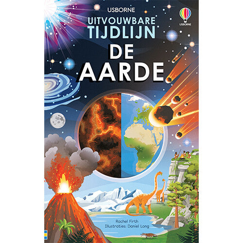 Uitgeverij usborne de aarde - uitvouwbare tijdlijn