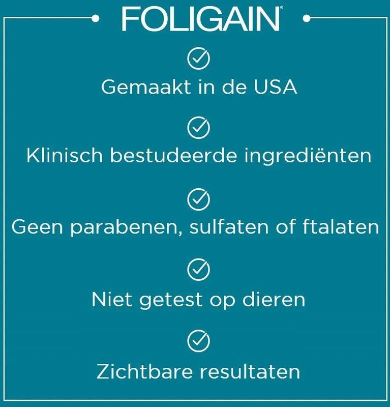 Foligain - Haarverzorgingsset - Shampoo en Conditioner - 473 ml - Voor Mannen